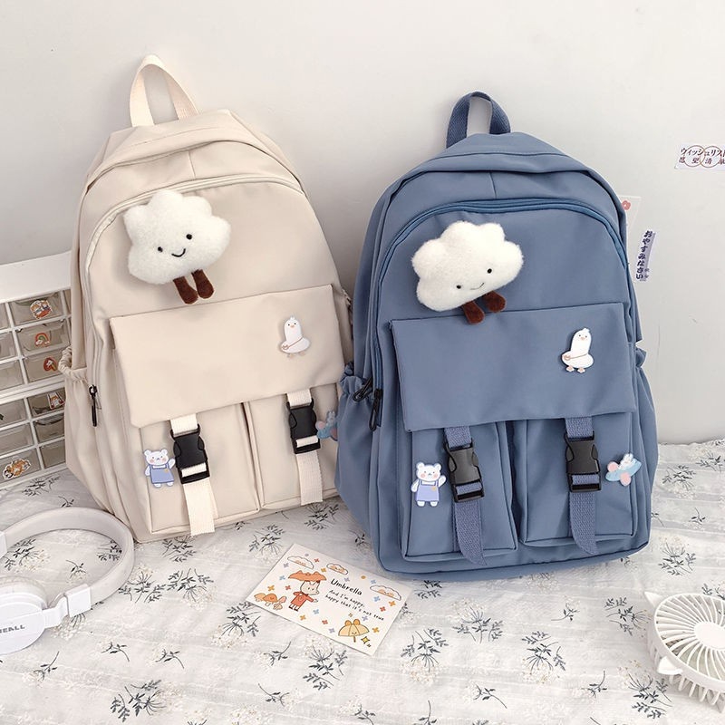 INO Large Capacity Backpack High School Student Schoolbag Korean Style ...