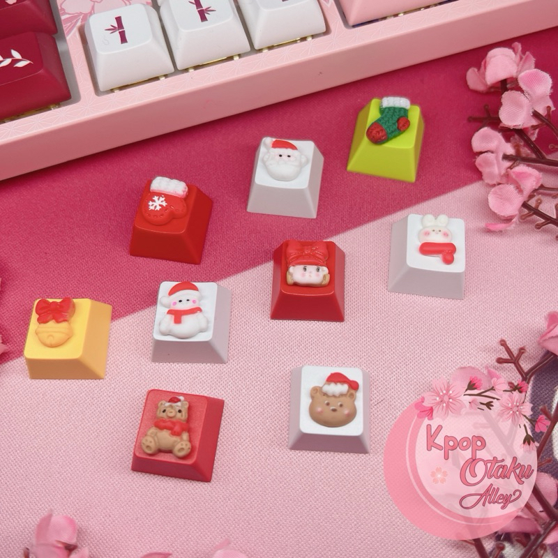 Mini Christmas Ornament Matte Artisan Keycap | Kpop Otaku Alley Keycaps ...
