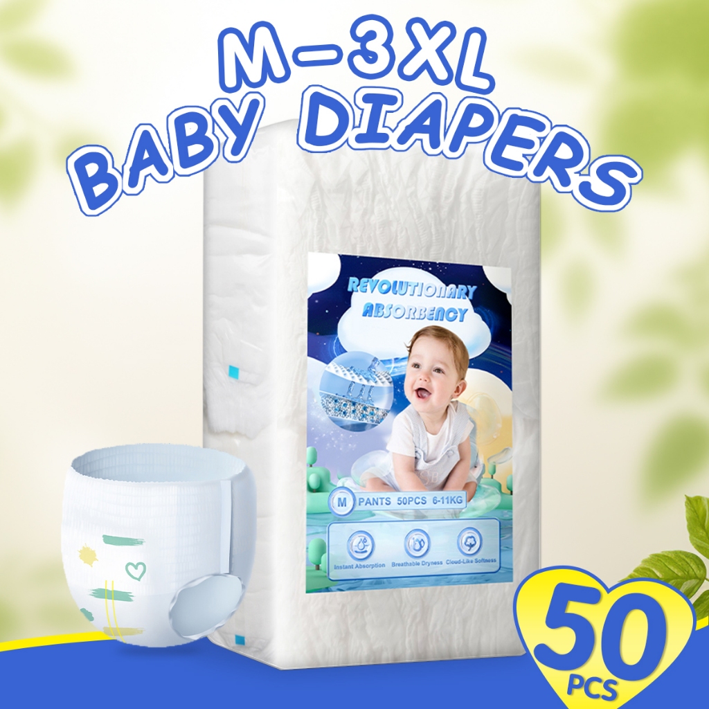 Aikuu bear disposable diaper TAPE and PANTS Super absorbent Korean ...