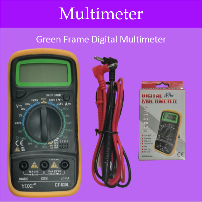 Mago Electrical Testers Green and Red Frame Digital Multi-Meter And ...