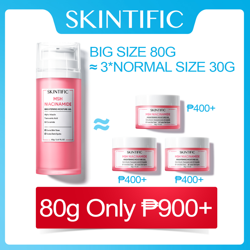 SKINTIFIC Niacinamide whitening moisturizer for face anti dark spot