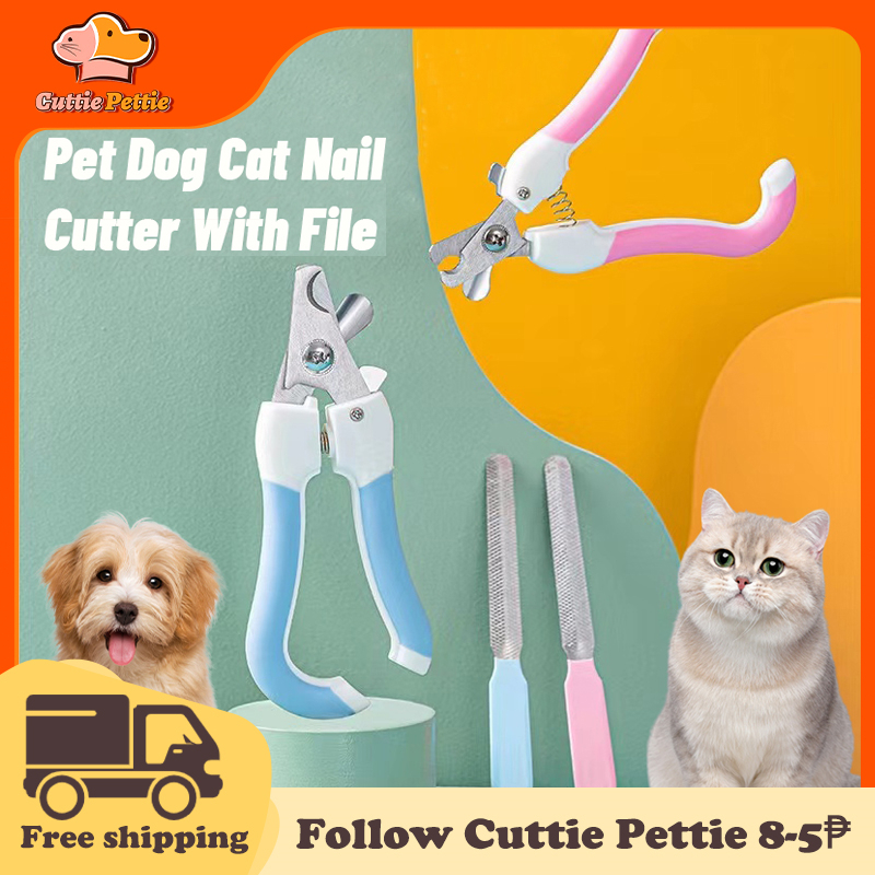 Pet Dog Cat Nail Cutter Pet With Nail File Pet Toe Care Grooming Tools ...