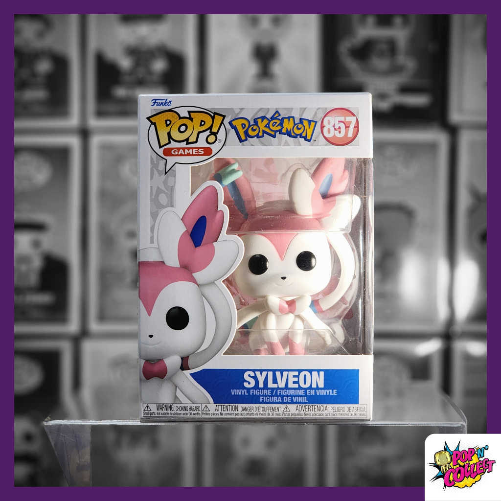 thumbnail image 2 of Funko Pop! Games Pokémon - Sylveon Vinyl Figure #857 - GAME Exclusive Brand New 2 of 3