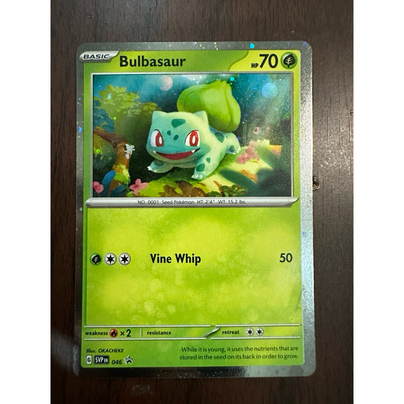 Pokemon Bulbasaur SVP 046 promo card | Shopee Philippines