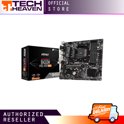 MotherBoard MSI B450M PROVDH MAX /4*DDR4/M2/USB3.2/VGA+HDMI+DP/PS2
