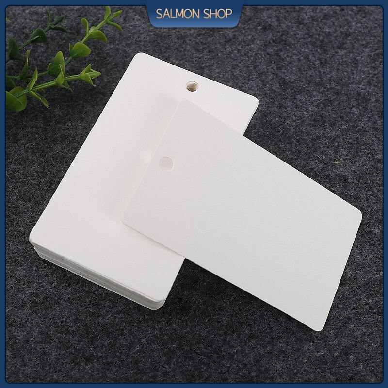 1000pcs Blank Kraft Paper Hang Tags White Tag Price Paper Label DIY