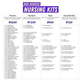 MED BUDDIES Nursing Kit / CHN PHN Bag (Complete Set for Nursing ...