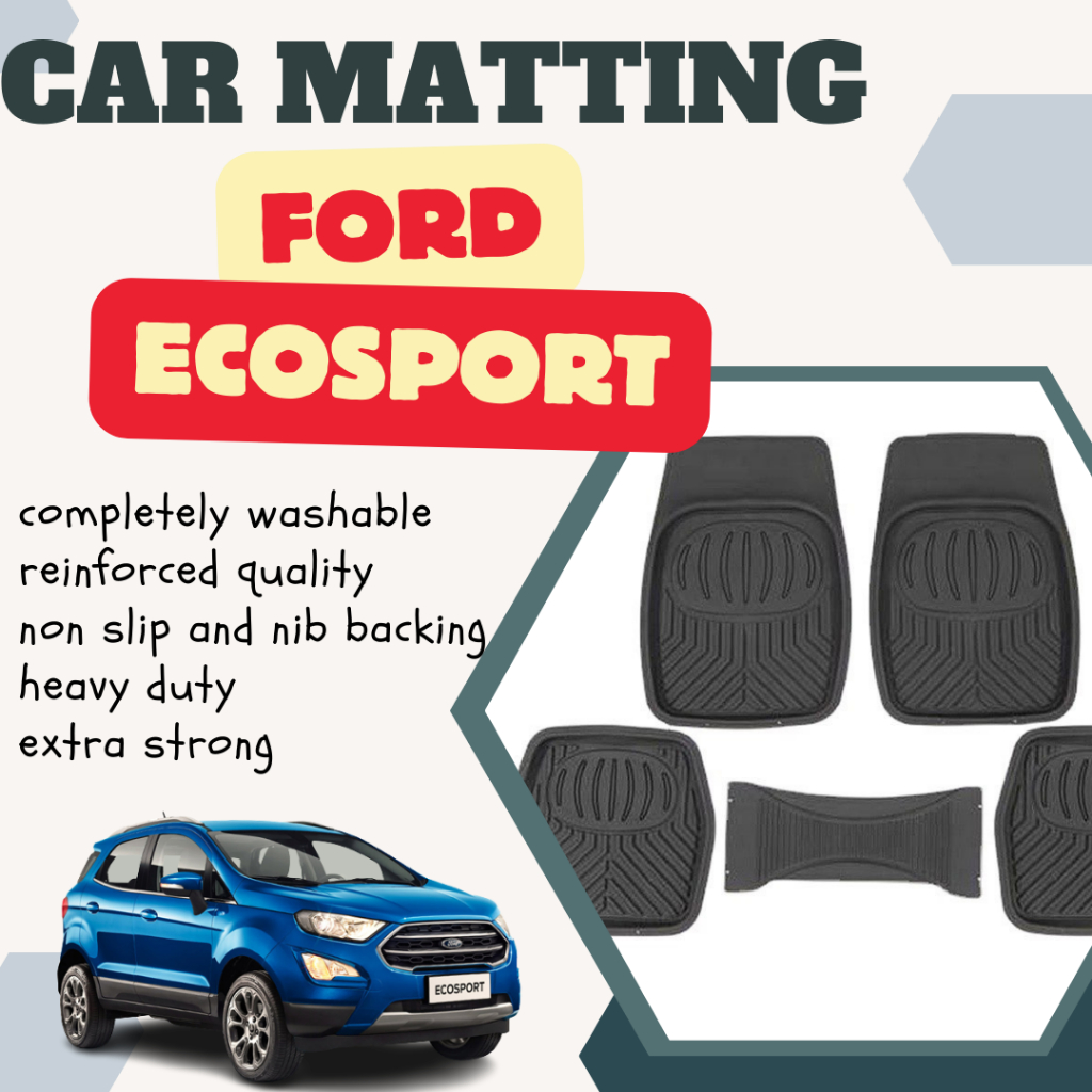 FORD ECOSPORT 5pcs. High Quality Car Floor Mat Antislip Mat Palanggana