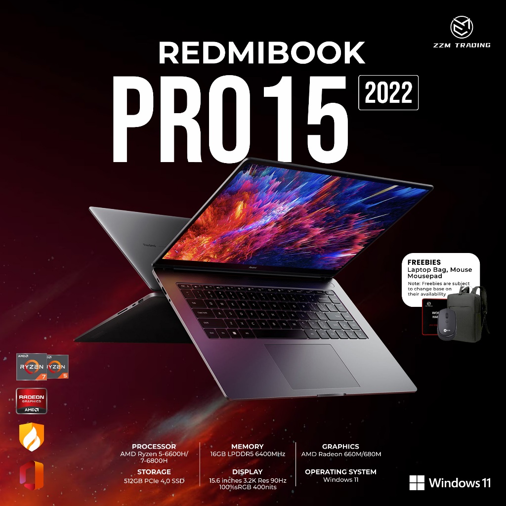 Xiaomi RedmiBook Pro 15 2022 15.6" 3.2KRes AMD R5/R7 Integrated ...