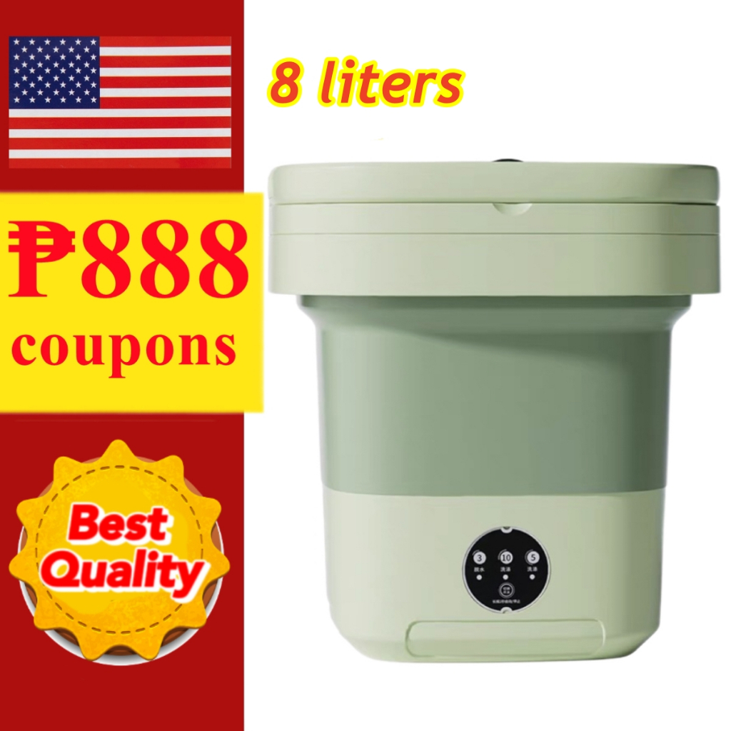 Folding washing machine mini automatic baby washing machine for