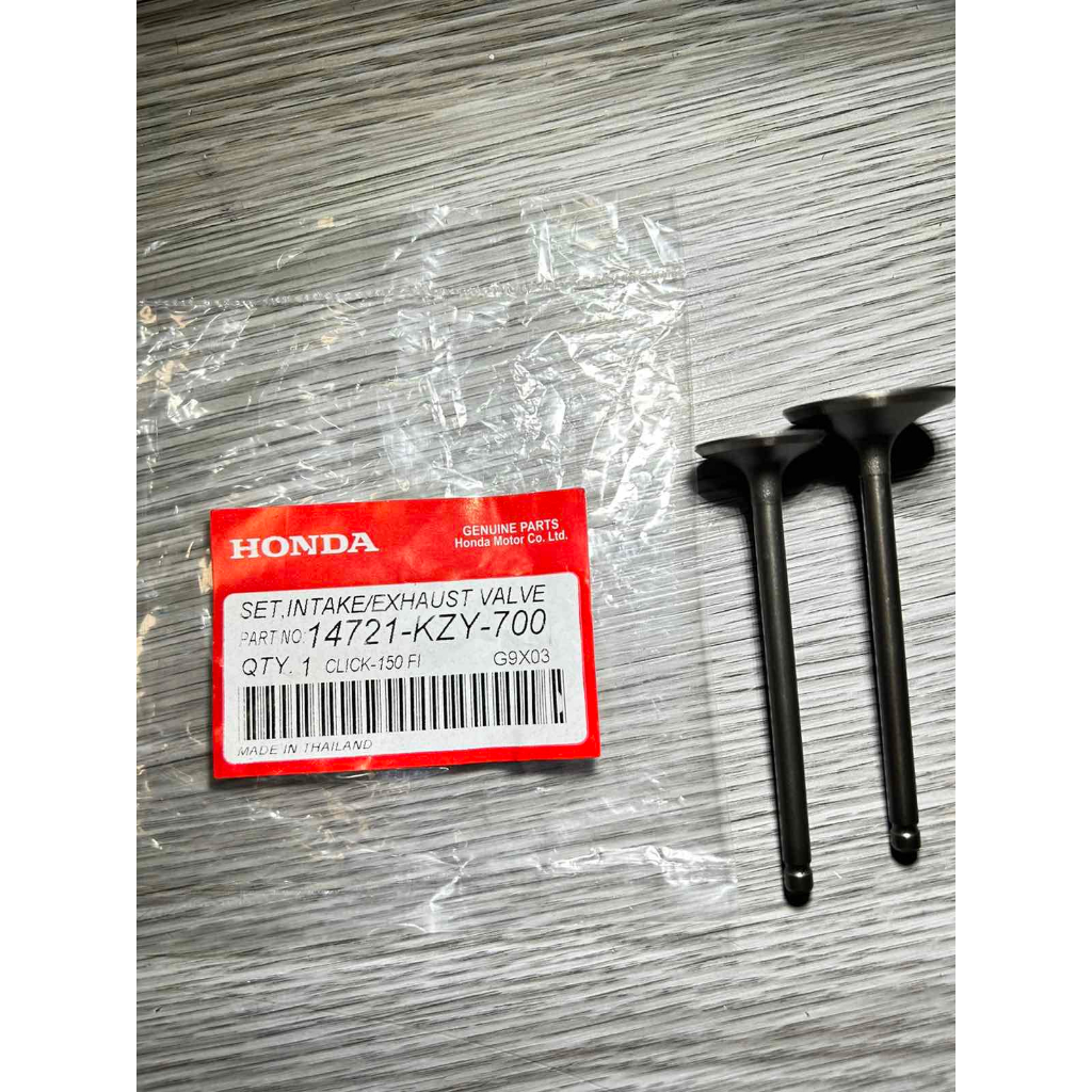EXHAUST VALVE SET INTAKE HONDA CLICK 150 ver1/ver 2 14721-KYZ-700 MADE ...