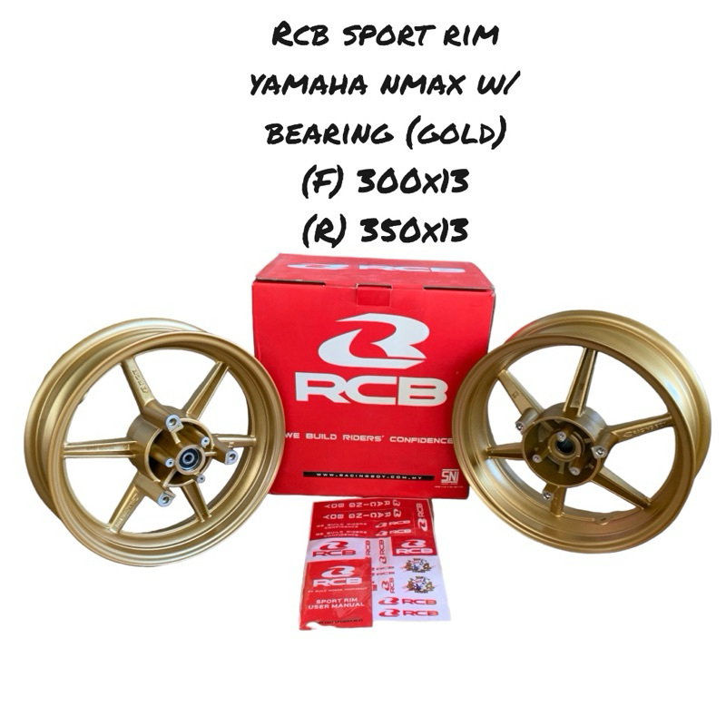 RCB RACING BOY MAGS NMAX with Bearing (Gold) | Shopee Philippines