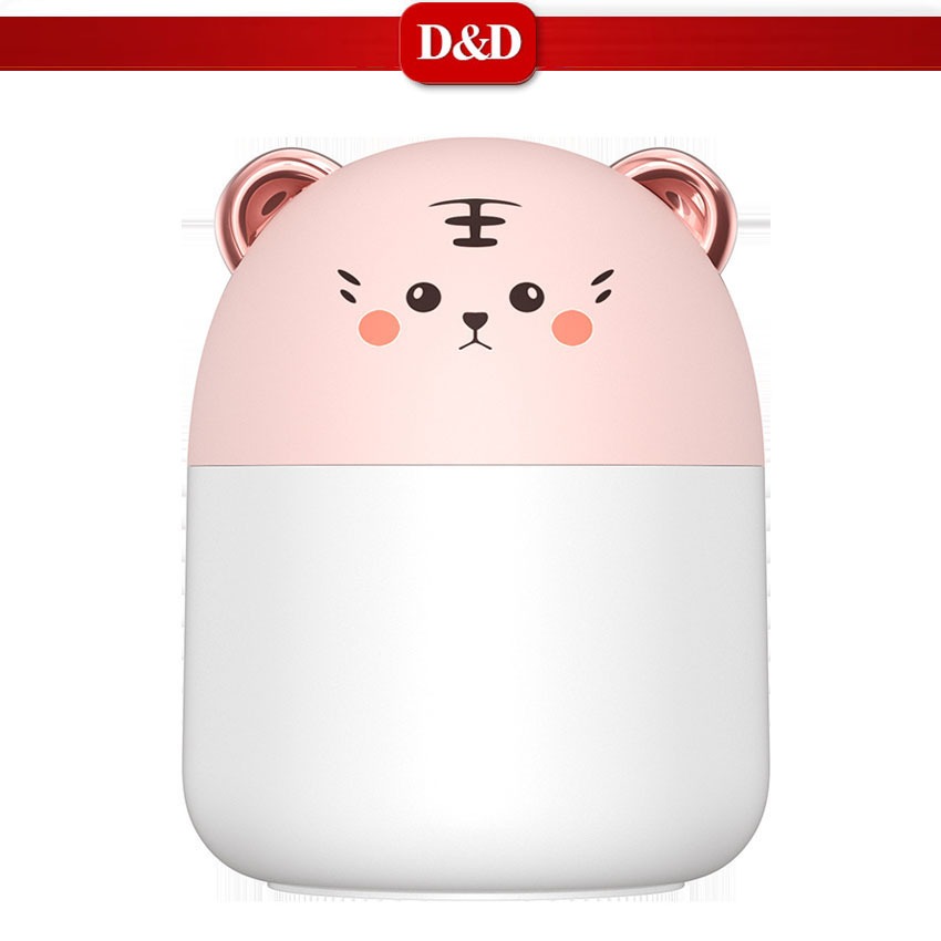 M8 Mini USB Interface Humidifier Cute Animal Face Design LED Light ...