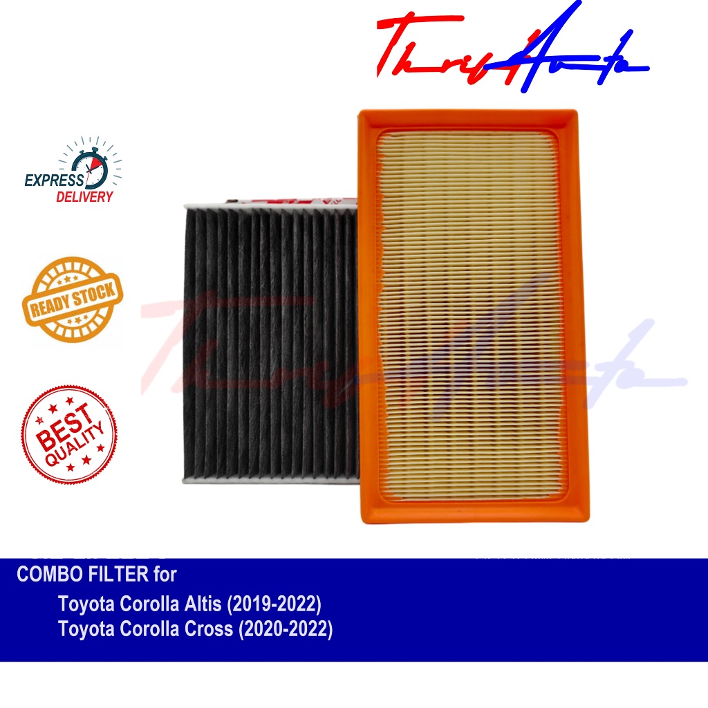 COMBO Filters (Charcoal AC & Air) for Toyota Corolla Altis and Toyota ...