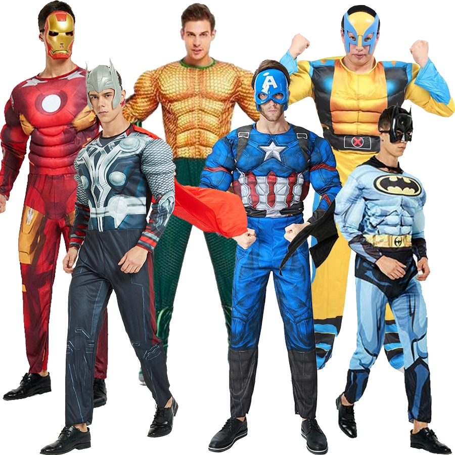 Marvel Superhero Thor Wolverine Superman IronMan Spiderman Aquaman 