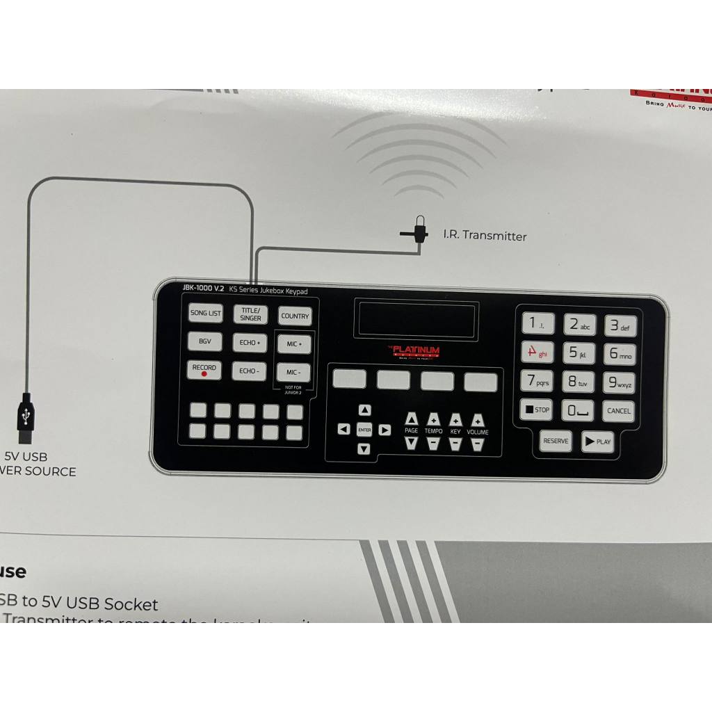 Platinum Jukebox keypad KS Series | Shopee Philippines