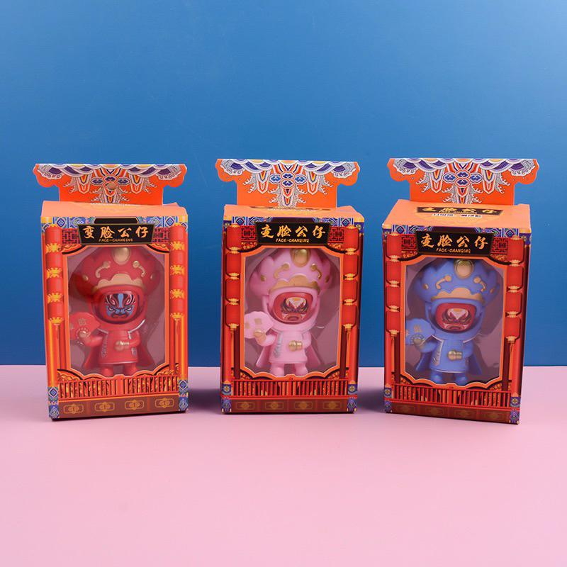 Color box opp bag China Sichuan Beijing Face Changing Doll Cartoon Doll ...