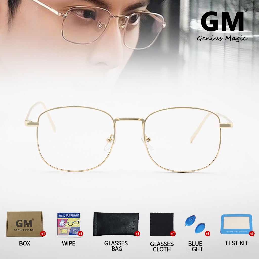 Genius Magic Nearsighted Nlasses 0 3 0 Anti Blue Eyeglasses Titanium