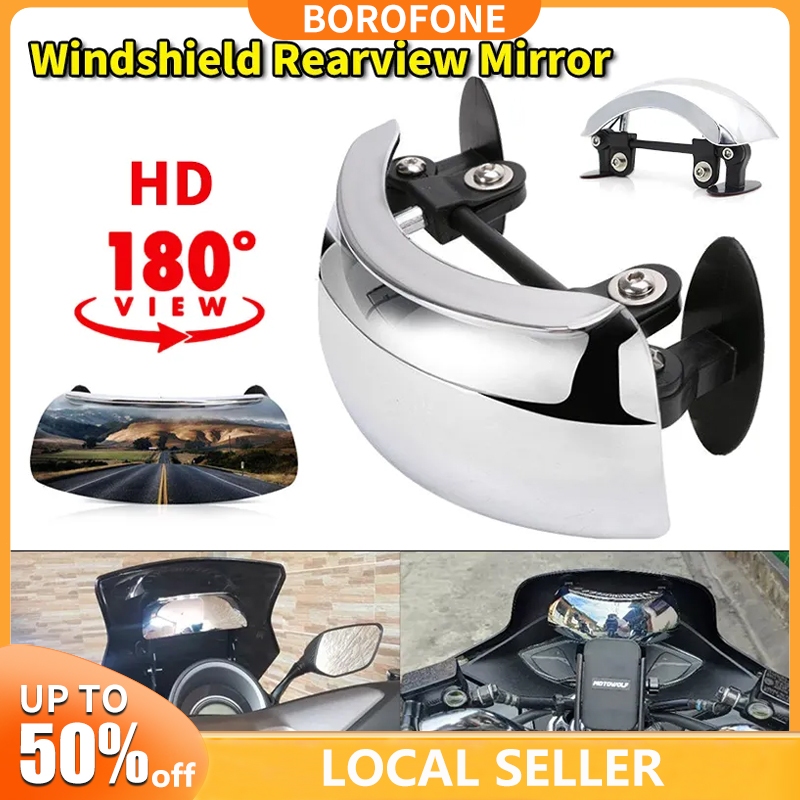 Universal Motorcycle Rearview Mirror 180 Degree Safety Rearview Mirror ...