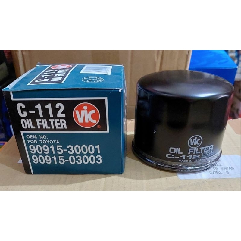 C-112 OIL FILTER TOYOTA TAMARAW FX 2C DIESEL VIC ORIGINAL | Shopee ...