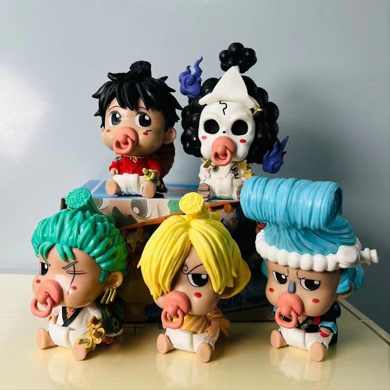 Hey Anime-One Piece Chibi Pacifier Baby Luffy,Sanji,Zoro,Brool,Franky ...