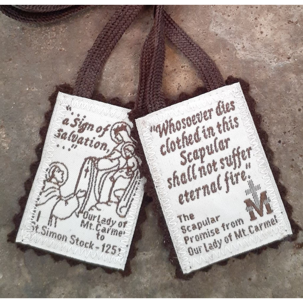 Traditional Brown Scapular of Our Lady of Carmel -100% Brown Wool ...