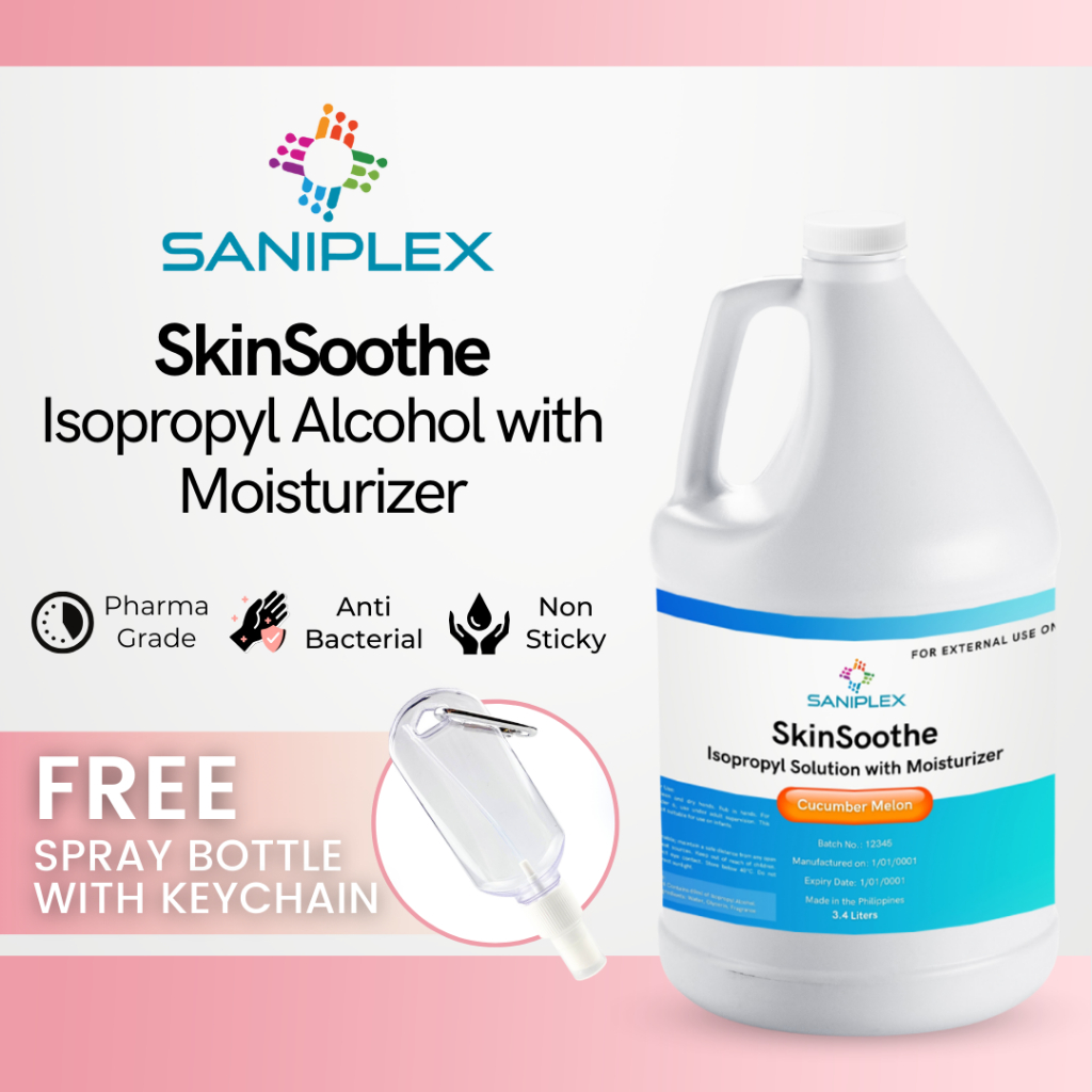 Saniplex Isopropyl Rubbing Alcohol Half Gallon Eliminates Dirt