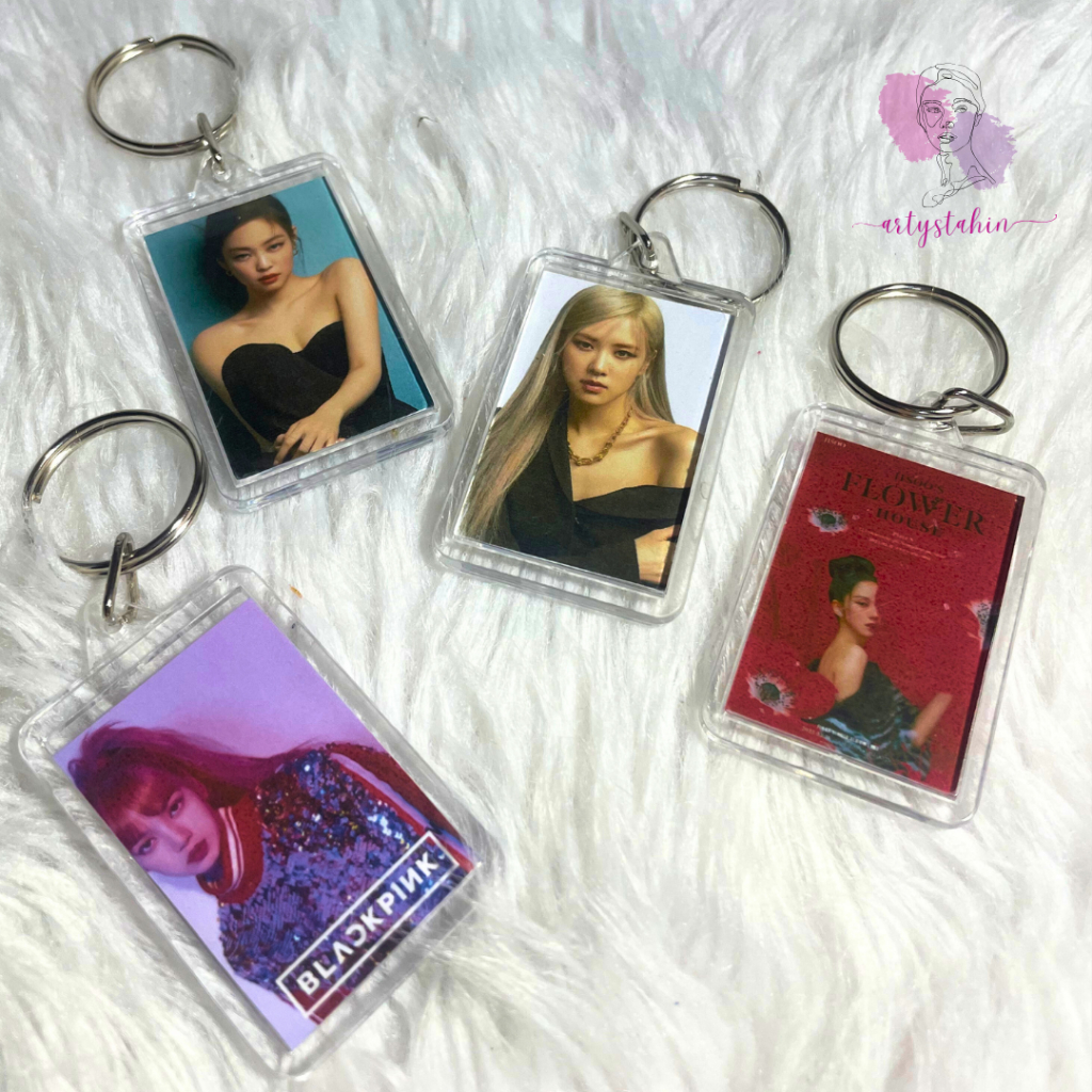 CUSTOMIZED KPOP IDOLS BLACKPINK MEMBERS KEYCHAINS | JISOO, JENNIE, LISA ...