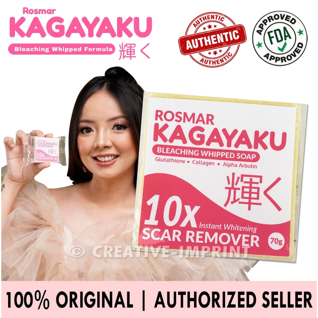 Original 10PCS Rosmar Kagayaku Soap Effective Whitening Soap Fda Approved  Authorized Distributor