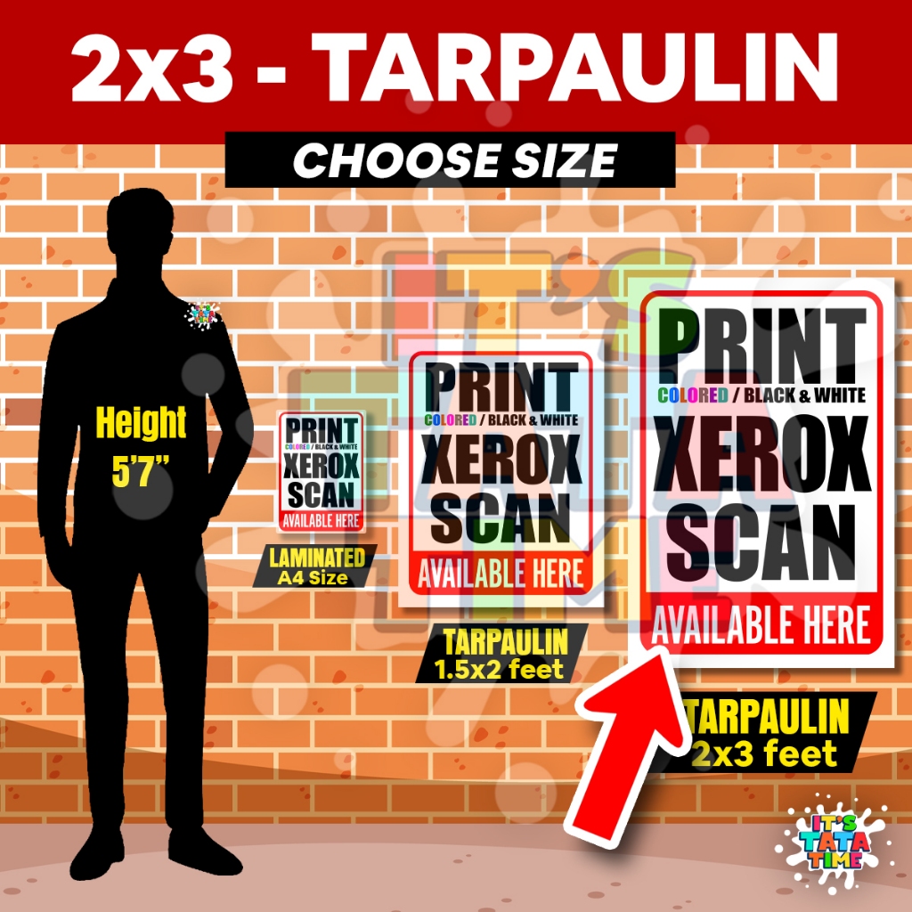 Print Xerox Scan Signage For Business Shopee Philippines 