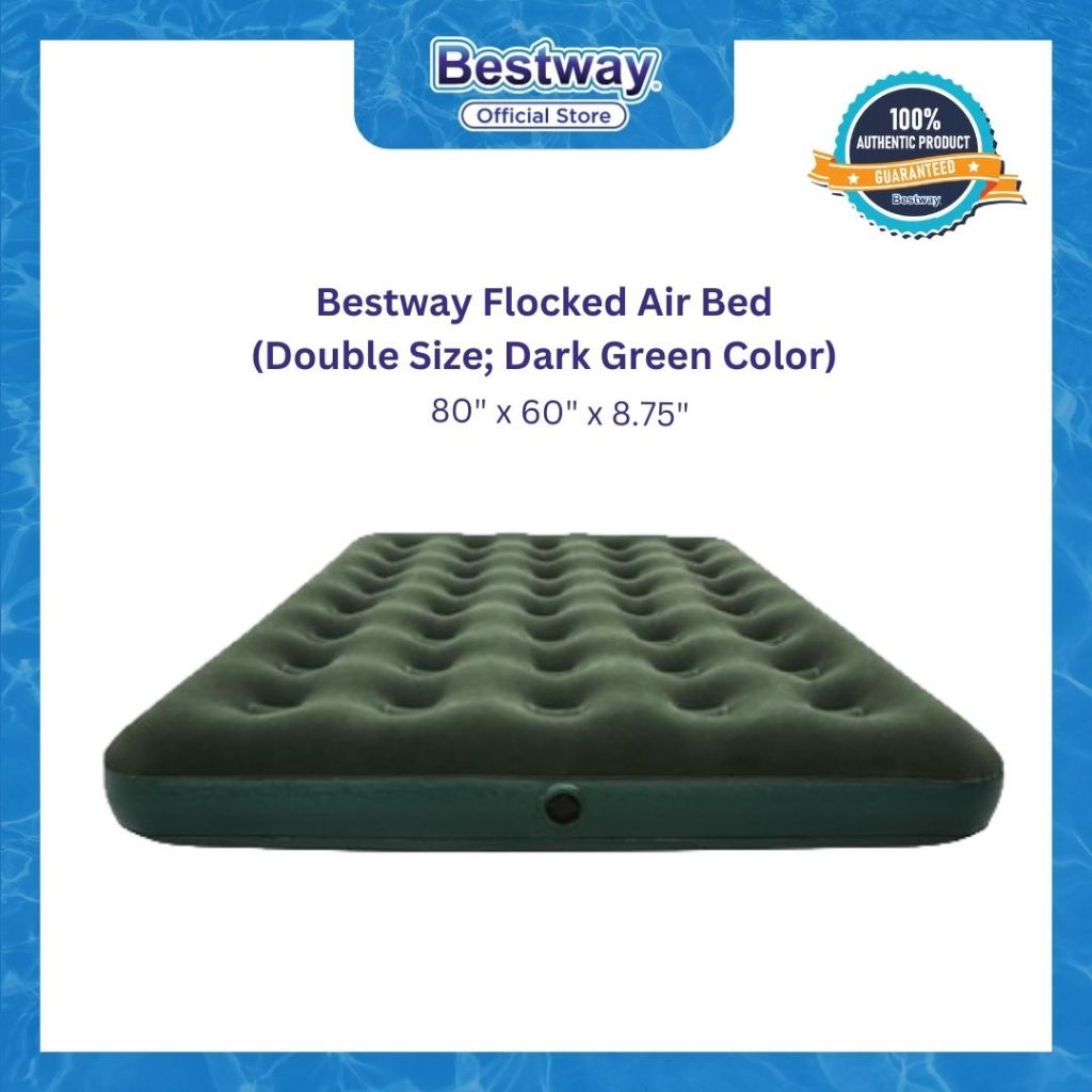 Bestway Flocked Air Bed Double Shopee Philippines