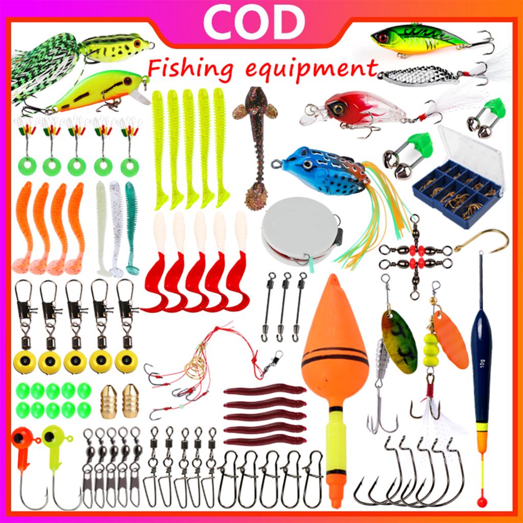 Sougayilang 7 Types Fishing Bait Set Fishing Lure Set Fishing Lure ...