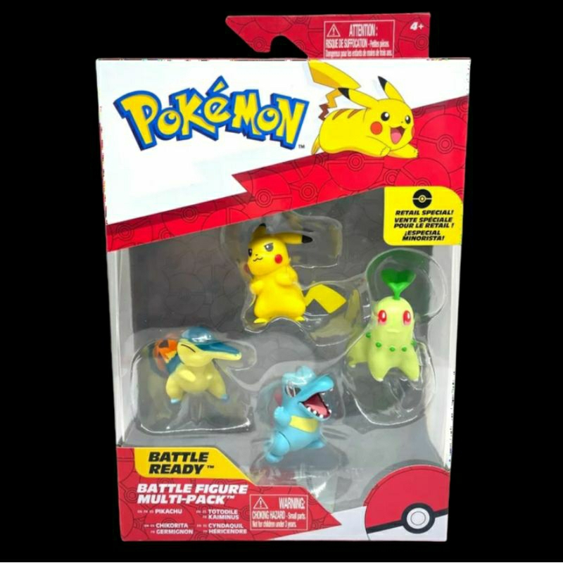 Pokemon Retail Special Battle Ready Pikachu Chikorita Totodile