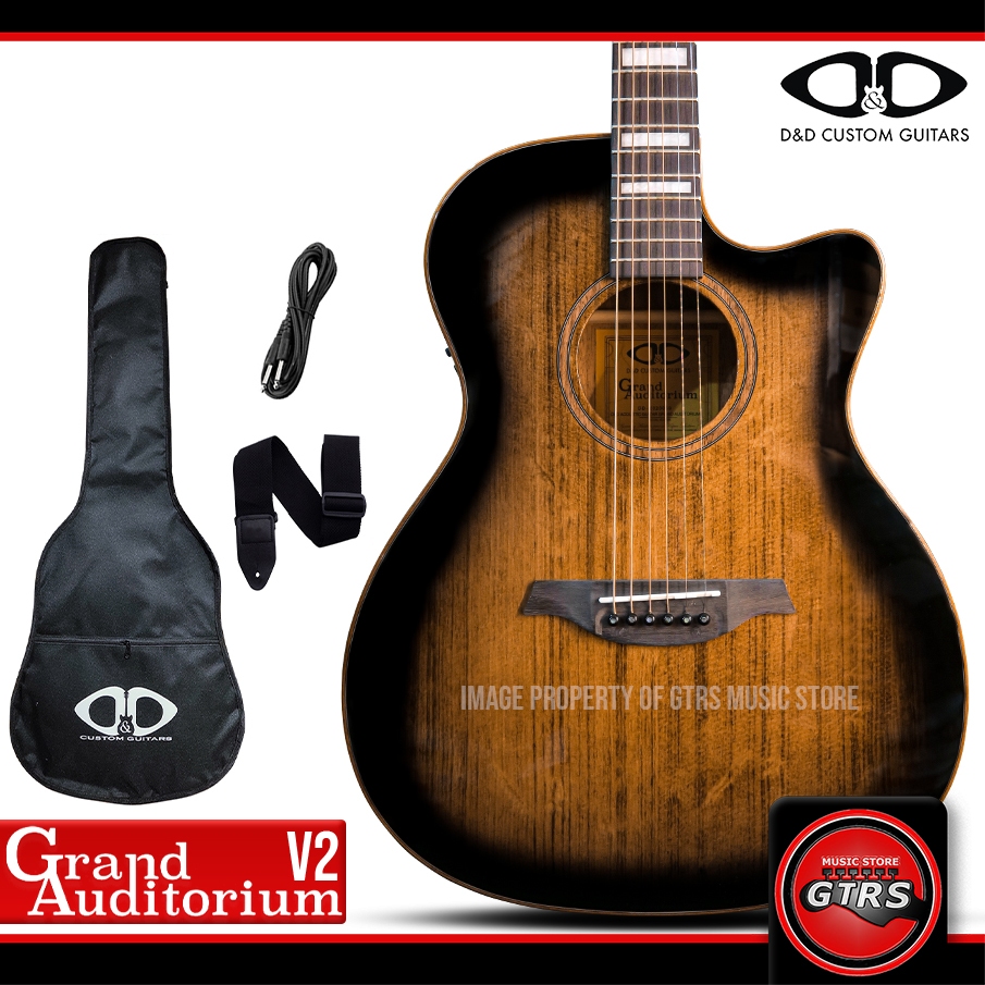 D&D Grand Auditorium V2 Solid Sitka Spruce Top Acoustic Guitar with