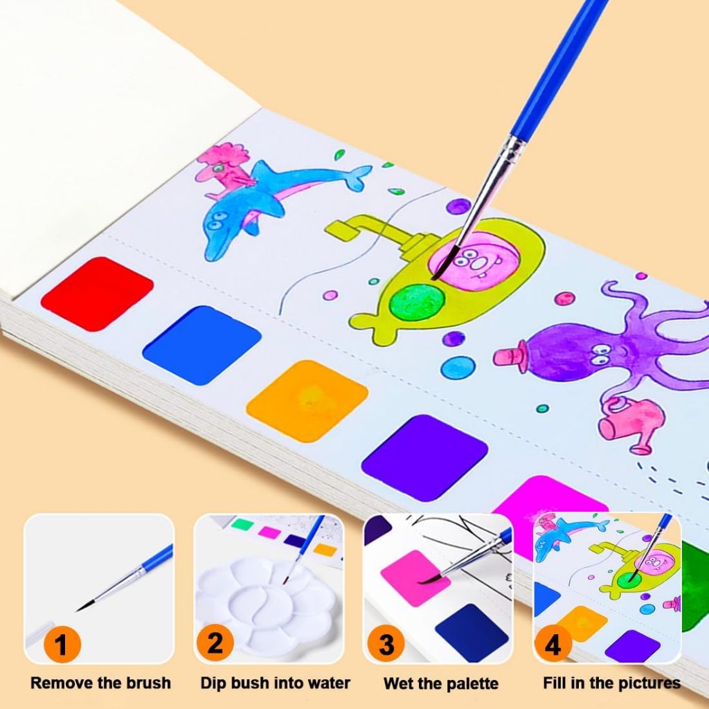 1 Set Watercolor Painting Book for Painting Book Water Coloring Paper ...
