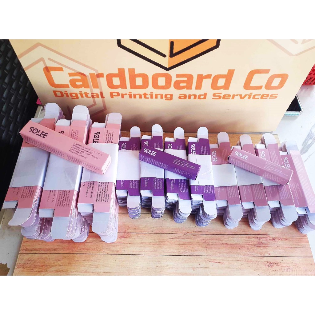 Customized Liptint Lipstick Box Packaging Cosmetics Box | Shopee ...