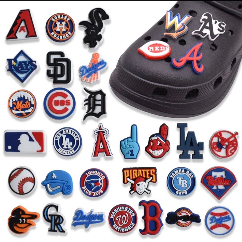 Baseball team MLB NFL, hockey Teams Jibbitz For Crocs Shopee Philippines