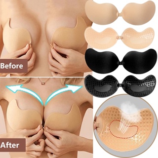 Women Push Up Bras for Self Adhesive Silicone Strapless Invisible Bra  Reusable Sticky Breast Lift Up Tape Gym Bra Pads Chest Pad - AliExpress