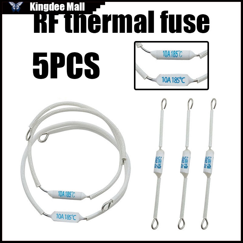 5pcs RF Thermal Fuse Rice Cooker Ceramic Thermal Fuse For Rice Cooker