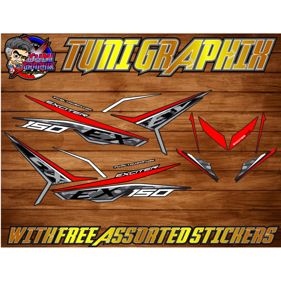 Sniper 150 v1 v2 Malaysian Decals (Camo Exciter 01) Malaysian Concept ...