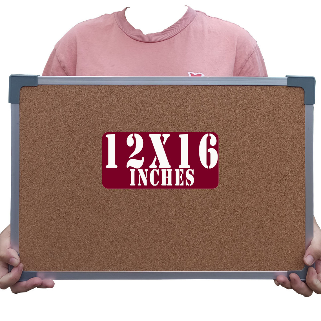 Corkboard ( 12x16 inches 30x40 cm ) CBAF Bulletin Board , Aluminum