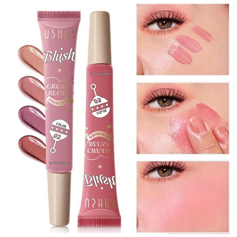 2 In 1 Lip & Cheek Liquid Blush Lip Glaze 4 Colors Lipstick Waterproof ...