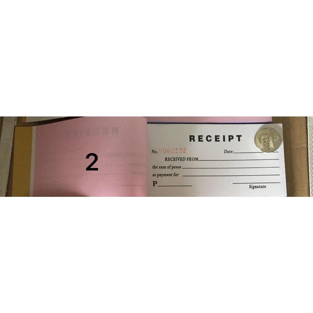 Receipt Resibo (Three size) Carbon paper temporary receipt RECEIVED ...