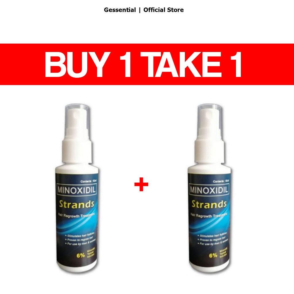 BUY 1 TAKE 1 Minoxidil Strands Hair Regrowth Treatment 60ml Shopee