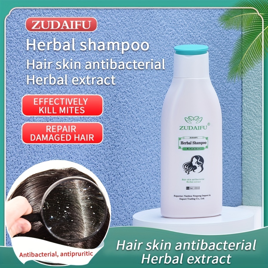 2pcs zudaifu 120ml shampoo anti-dandruff oil control anti-mite for ...