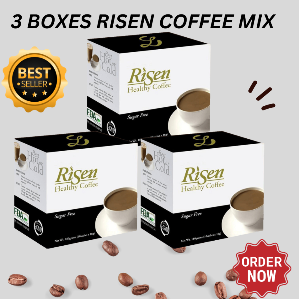 Risen Coffee Mix Best For Coffee Lovers Helps Strengthen Immune System3 Box Risen 4478