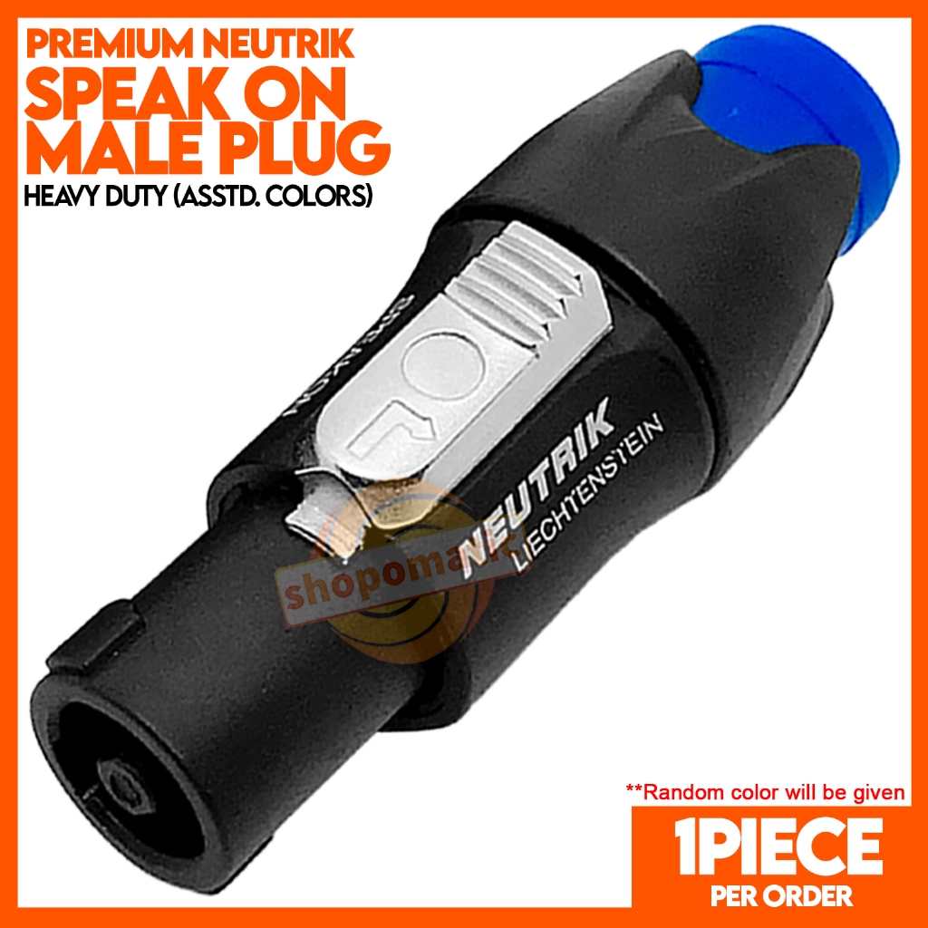 🟧 NEUTRIK Speakon Male Connector Plug Speak on Speak-on 🟧 | Shopee ...