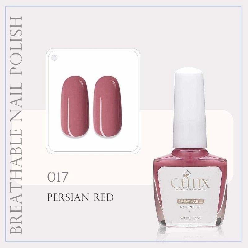 cutix nail polish 12ml(persian red) | Shopee Philippines