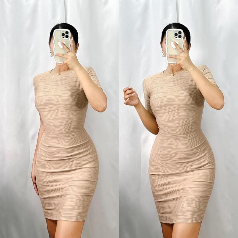 Basic Fitted bodycon Dress for women Shopee Philippines