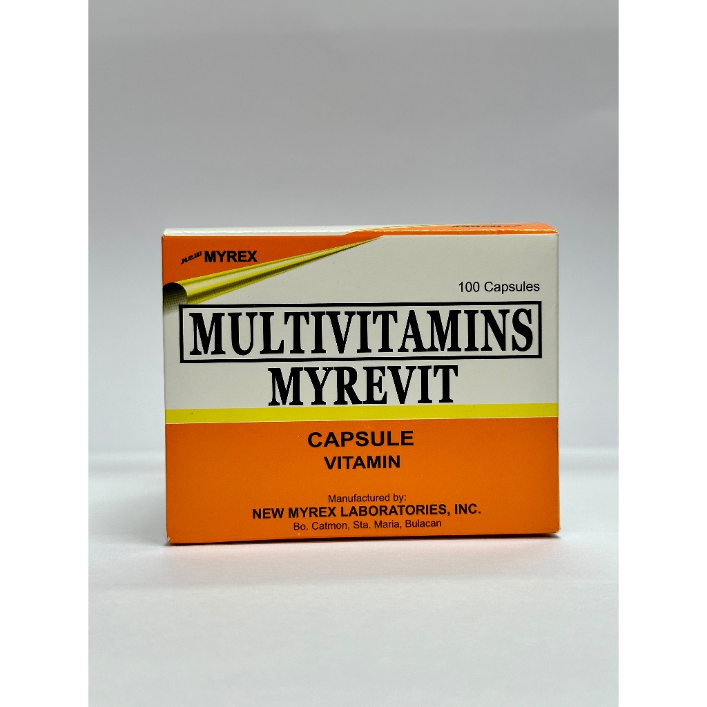 MYREVIT Multivitamin, 100 Capsules Box Daily Vitamins for Health